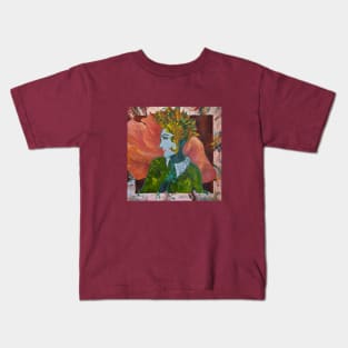 "The girl with the mohawk" Kids T-Shirt